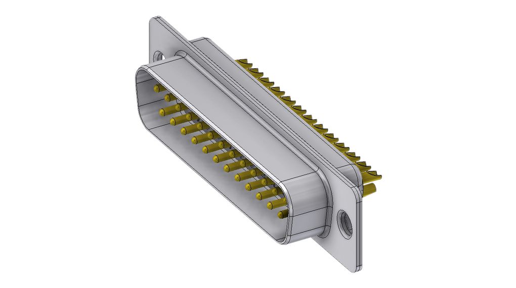D-Sub-Steckverbinder, Stecker, DB-25, Lötanschluss